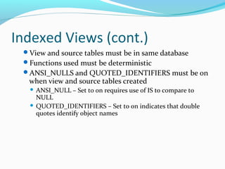 SQL Server Views | PPT