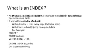 Index Example Small Views and Indexes in SQL with example in workbench.pptx