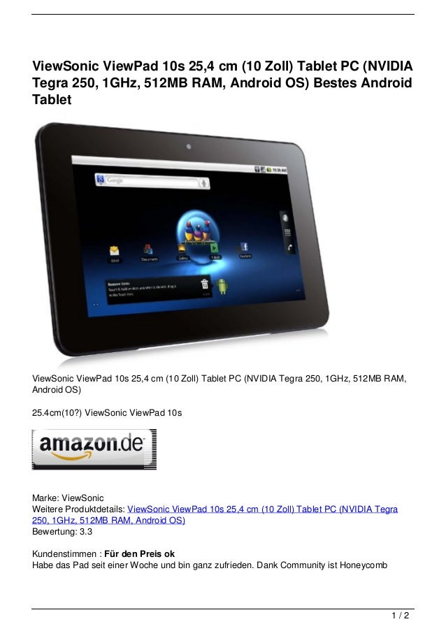 bestes android tablet 10 zoll