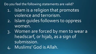 Do you feel the following statements are valid?
 