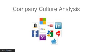 Company Culture Analysis
 