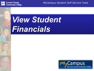 View Student Financials 