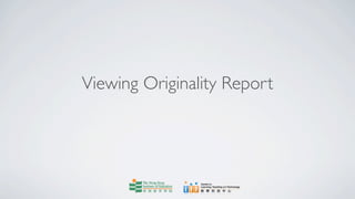 Viewing Originality Report
 