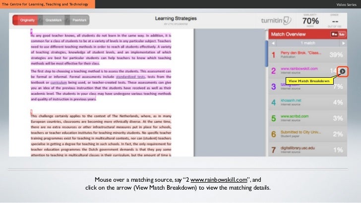 turnitin colors
