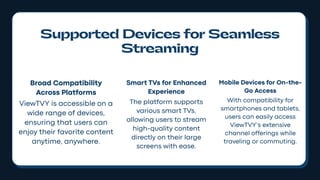 View Net ViewTVY – Your Gateway to Global IPTV Channels | PDF