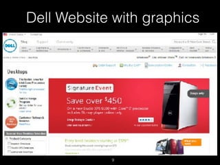 Dell Website with graphics




            9
 