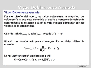 Vigas Doblemente Armada
 