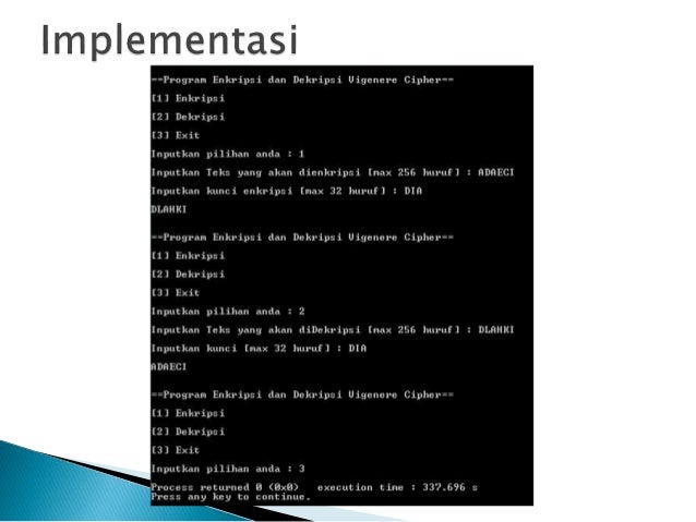 Key vigenere cipher