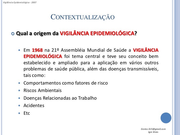 Imagine Que Voce Trabalha Na Vigilancia Epidemiologica