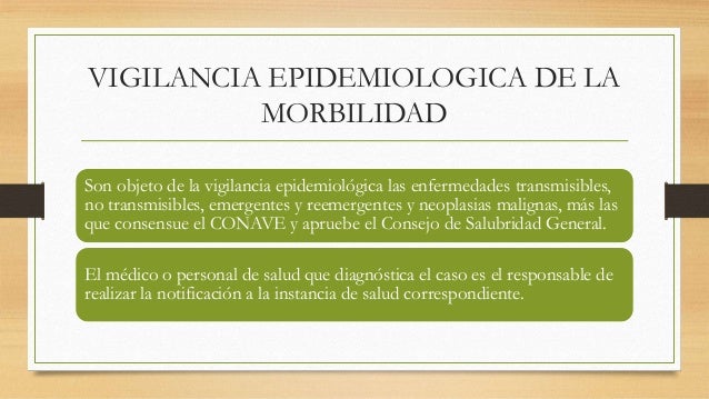 Vigilancia epidemiologica