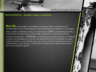 Saúde e Ambiente - Vigilância Ambiental