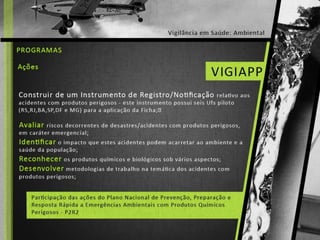 Saúde e Ambiente - Vigilância Ambiental