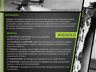 Saúde e Ambiente - Vigilância Ambiental