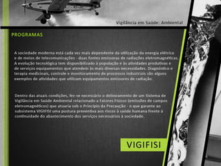 Saúde e Ambiente - Vigilância Ambiental