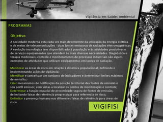 Saúde e Ambiente - Vigilância Ambiental