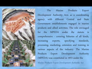 exports of marine products | PPTX