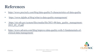 Enhancing Data Quality in Clinical Trials: Best Practices and Quality ...