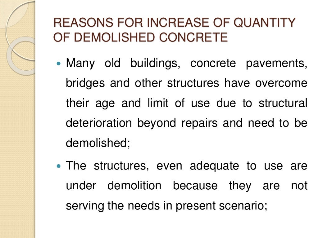 Recycled aggregate concrete