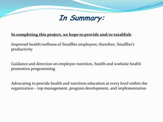 Participation:    Employee Participation and Metrics