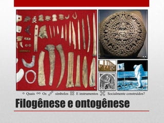 Quais   Os   símbolos   E instrumentos   Socialmente construídos?


Filogênese e ontogênese
 