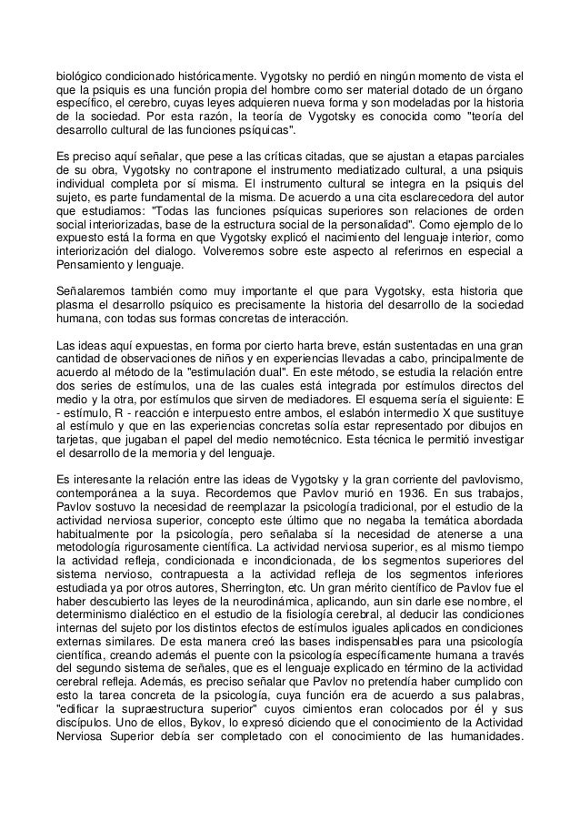 Vigotsky Pensamiento y lenguaje