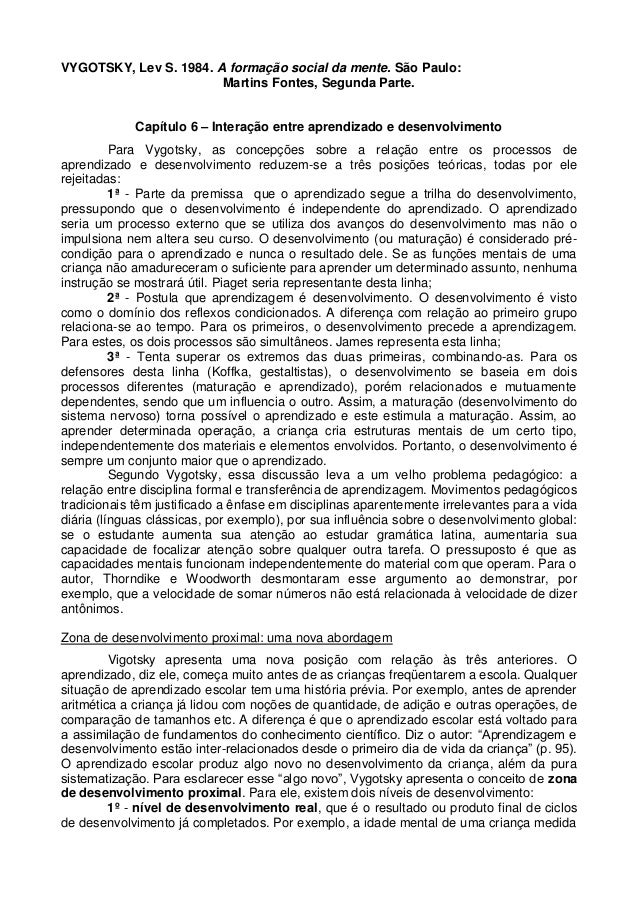 formação de vygotsky