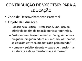 educação vygotsky