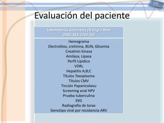 VIHEvaluación del paciente