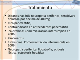 VIHTratamientoObjetivo: 50copias/ml Durabilidad de supresión viralPrevención de resistenciaBeneficio clínico e inmunológico