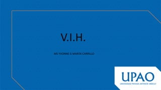 V.I.H.
MS YVONNE G MANTA CARRILLO
 