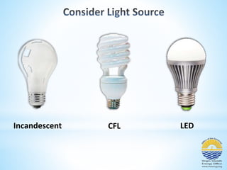 Incandescent CFL LED 
 