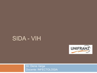 SIDA - VIH
Dr: Denis Varga
Docente: INFECTOLOGIA
 