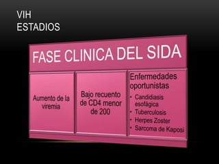 VIH
ESTADIOS
 