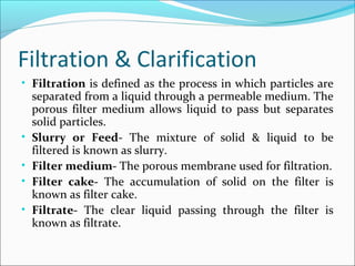 Filtration and clarification | PPT