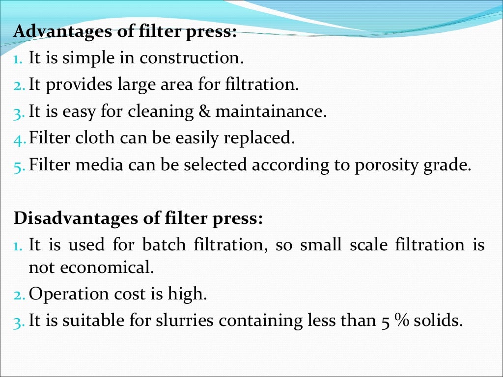 Filtration and clarification