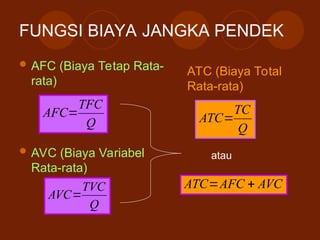 Biaya Variabel Rata Rata VIII.TEORI DAN ESTIMASI BIAYA.ppt indonesia ver | PPT