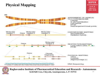 RIPER
AUTONOMOUS
NAAC &
NBA (UG)
SIRO- DSIR
Raghavendra Institute of Pharmaceutical Education and Research - Autonomous
K.R.Palli Cross, Chiyyedu, Anantapuramu, A. P- 515721
Physical Mapping
10
 