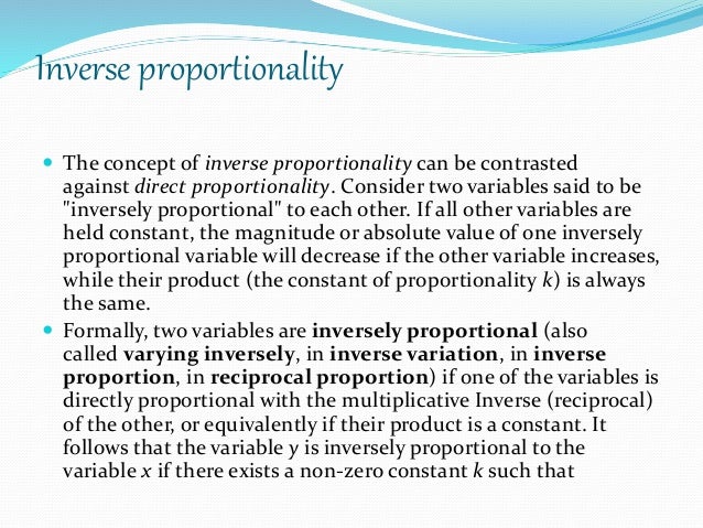 9 inverse multiplicative direct and inverse proportion 9 inverse multiplicative direct and inverse proportion