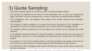 Quots Based Sampling Example biostatistics and research methodology, Sampling | PPTX