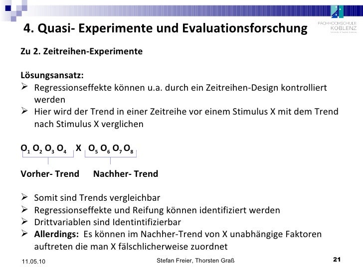 Experimentelle und Quasiexperimentelle Designs 30_04_09