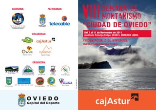 VIII Semana de montaña de Oviedo (programa)