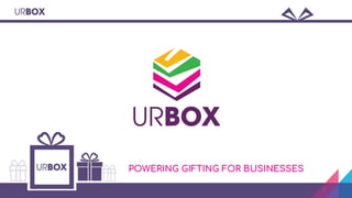 POWERING GIFTING FOR BUSINESSES
1
 