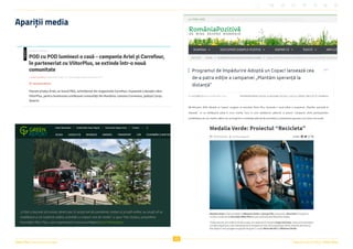 Viitor Plus | pentru oameni și natură Raportul Anual 2022 | Viitor Plus
43
Apariții media
 