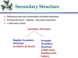 Secondary Structure Prediction of proteins | PDF