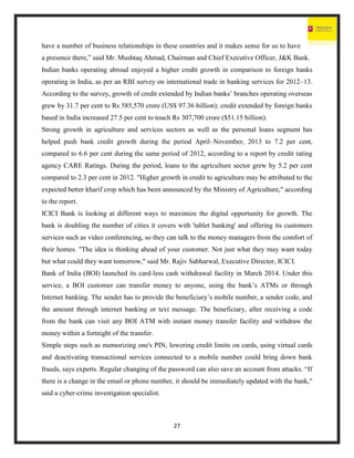 Vijaya bank project report