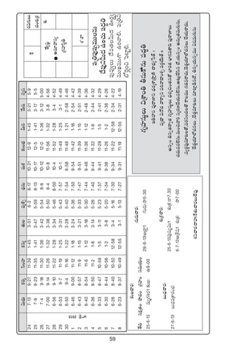 59
$T<ÛäTø£s¡ÿdæ+Vü≤ø£q´‘·Teè•Ã<ÛäqTeTø£≈£î+uÛÑMTqy˚Twüeèwü
247-139-2711-391-453-516-38-1710-2112-91-453-215-9
257-99-2311-351-413-475-598-1310-1712-51-413-175-5
267-49-1811-301-363-425-548-810-1212-01-363-125-00
277-009-1411-261-323-385-508-410-811-561-323-84-56
286-569-1011-221-283-345-468-0010-411-521-283-44-52
296-539-711-191-253-315-437-5710-111-491-253-14-49
306-509-411-161-223-285-407-549-5811-461-212-584-46
16-469-0011-121-183-245-367-509-5411-421-182-544-42
26-438-5711-91-153-215-337-479-5111-391-152-514-39
36-408-5411-61-123-185-307-449-4811-361-122-484-36
46-368-5011-21-83-145-267-409-4411-321-82-444-32
56-338-4710-591-53-115-237-379-4111-291-52-414-29
66-308-4410-561-23-85-207-349-3811-261-22-384-26
76-268-4010-5212-583-45-167-309-3411-2212-582-344-22
86-238-3710-4912-553-15-137-279-3111-1912-552-314-19
|üÁ‹|ü⁄wüŒeTTqT
<˚e⁄ìMT<äñ+#·T|ü<ä∆‹
|ü⁄e⁄«T<˚e‘·MT<ä}s¡∆«
eTTKeTT>±ñ+#ê*.|üÁ‹ì
uÀ]¢+∫ô|{≤º*.
≈£î»#ês¡:
‘˚~qø£åÁ‘·+bÕ<ä+Á>∑Vü≤+düeTj·T+
25`6`13eTè>∑•s¡1≈£î»:ñ9`00
ãT<Ûä#ês¡:
27`6`13ãT<ÛäeÁø±s¡+uÛÑ:
>∑Ts¡T#ês¡:
29`6`13ÄÁsê›1>∑Ts¡T:kÕ5`30
X¯óÁø£#ês¡:
25`6`13|ü⁄wü´$T1X¯óÁø£:sê7.30
6`7`13ÄÁX‚wü1X¯óÁø£:kÕ7`00
X¯ì#ês¡:sêVüQπø‘·T#ês¡T˝Òe⁄
>∑èVü≤düTúT$ÁXÊ+‹rdüTø√=qT|ü<ä∆‹
Ç‹Vü‰dü|ü⁄sêD≤ì<Ûäs¡àXÊÁkÕÔDÏ#êuÛÑ´ùd‘Yˆ
eè<Ûë$H√<äyêø±´ì|ü]yê<ë+X¯Ães¡®j˚T‘Yˆˆ
nqï+‹qï‘·sê«‘·>∑èVü≤düTúT<Ûäs¡à∫+‘·q‘√uÛ≤s¡‘·uÛ≤>∑e‘ê~|ü⁄sêD≤T
#·<äTee˝…qT.eT+∫yê]düàs¡D#˚j·Te˝…qT,n≥T¢#˚dæq#√,j·Tqï+neTè‘·eT>∑TqT,
.e´s¡ú|ü⁄e÷≥‘√,|üs¡ì+<ä‘=ø±eTT>∑&É|üsê<äT,#Ó&É¶j·÷˝À#·qT#˚j·Tsê<äT,
#˚&É¶j·÷˝À#·qT,#˚&É¶e÷≥Te÷{≤¢&çq#√,‹qïj·TqïeTT$wüeT>∑TqT
πø
CÒ´wüº
ne÷yêdü´
Á>∑Vü≤dæú‹
s¡$>∑TãT
#·+X¯óÁø£
X¯ó
p˝…’2013
X¯sê
 