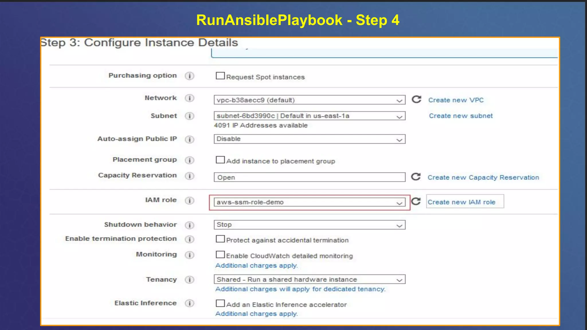 RunAnsiblePlaybook - Step 4
 
