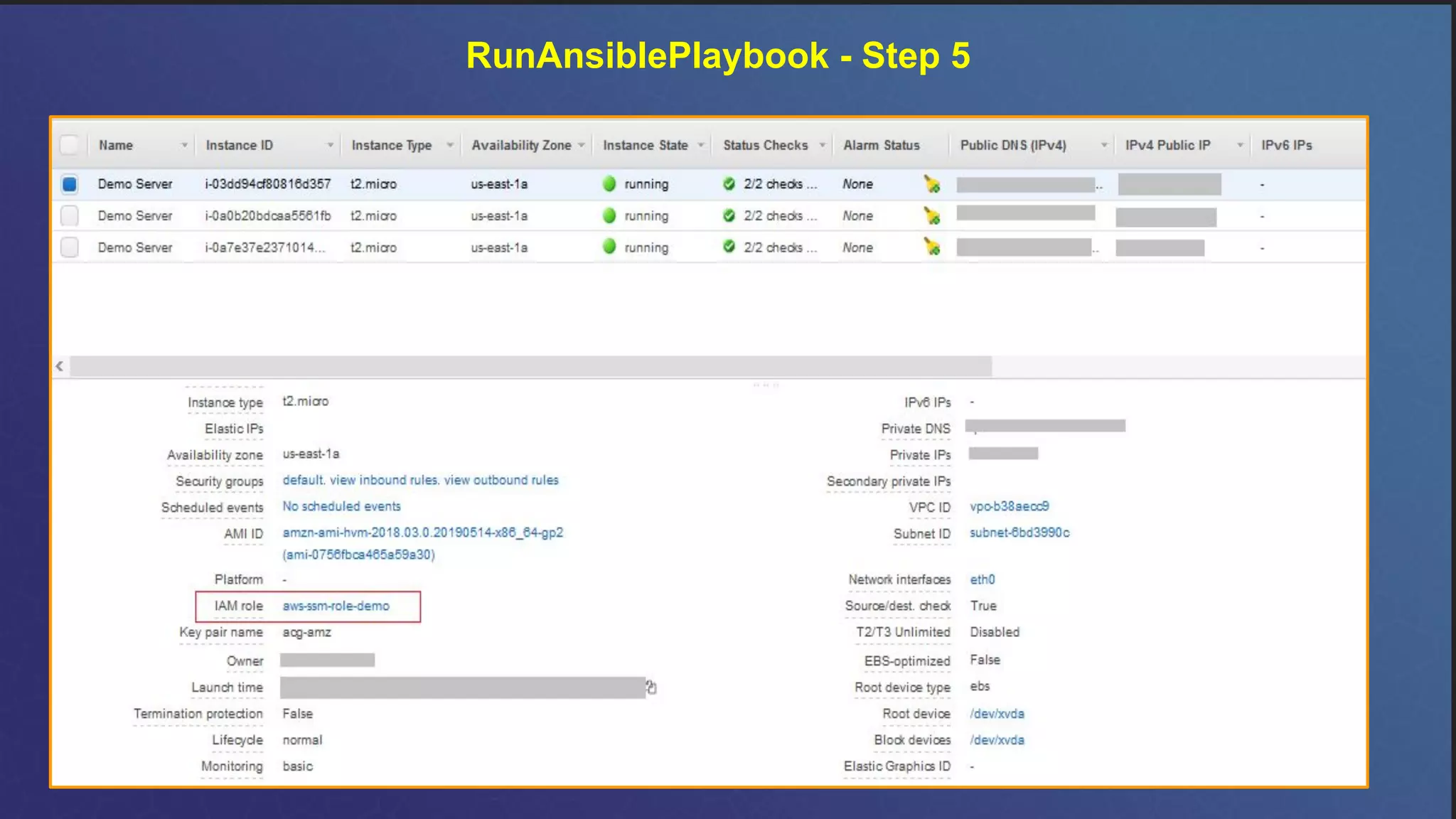 RunAnsiblePlaybook - Step 5
 