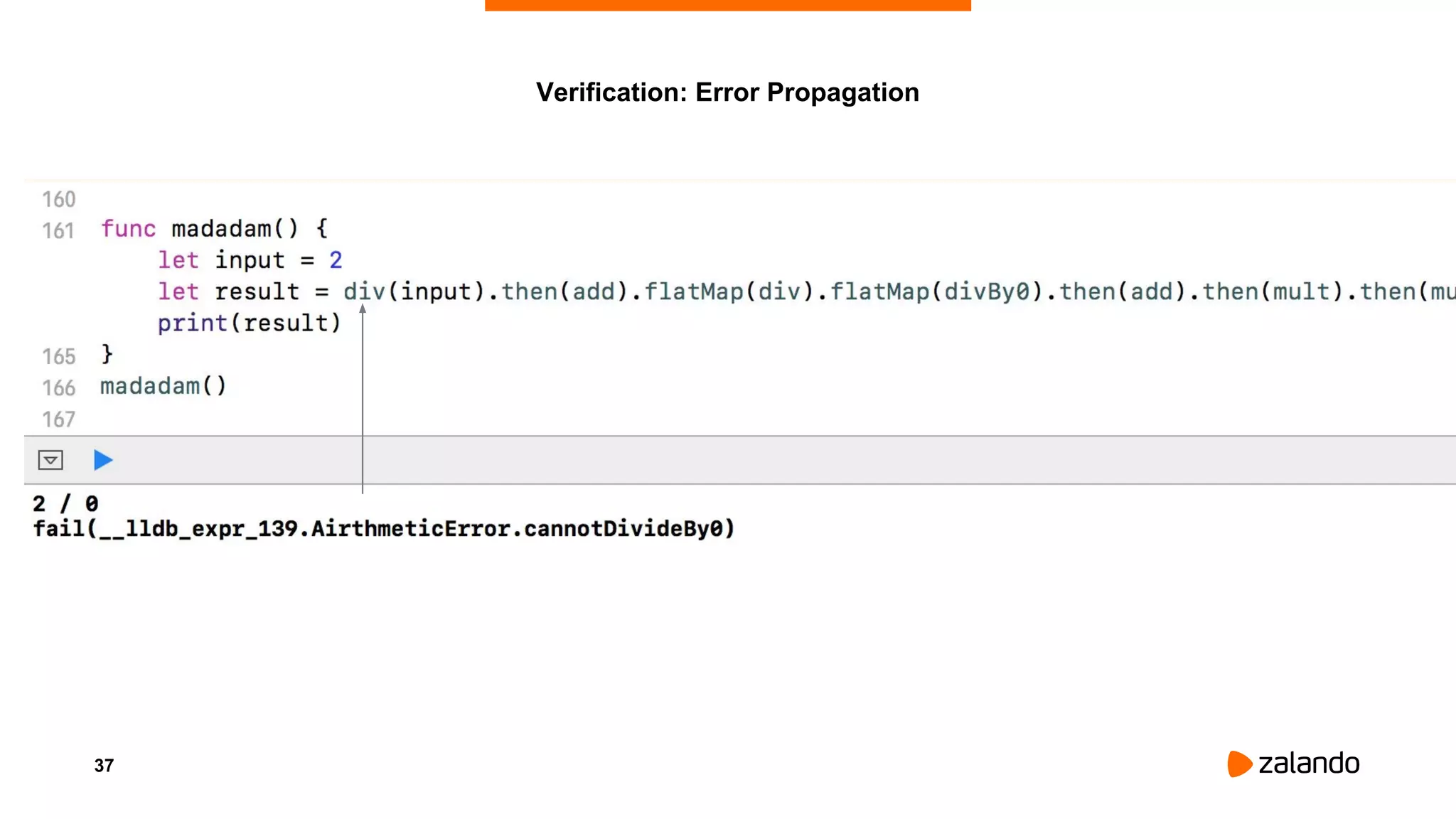 37
Verification: Error Propagation
 