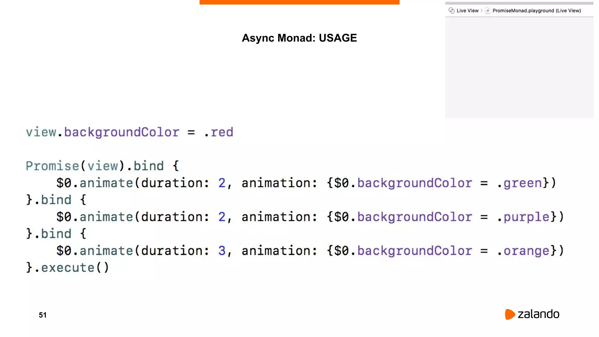51
Async Monad: USAGE
 
